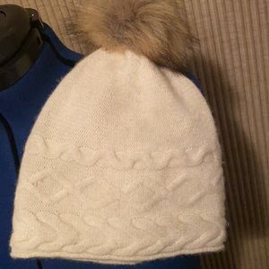 Cashmere knit hat with Pom Pom, adult sized